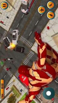 Grand Iron Superhero Robot Flying Rescue Mission 2游戏截图3