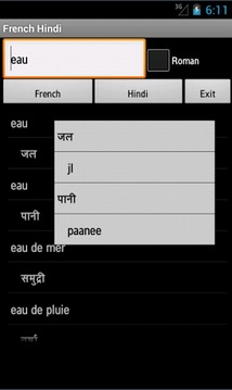 French Hindi Dictionary游戏截图1