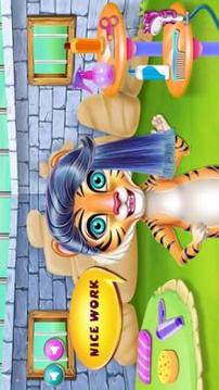 Crazy zoo hairstyle and makeup salon - girls games游戏截图1