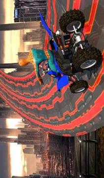 Spider hero Mega Ramp: Police Quad Bike Stunts游戏截图2