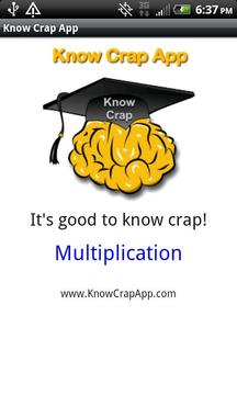 Know Crap App - Multiplication游戏截图1