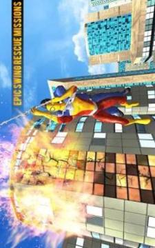 Super Flying Spider Rope Hero: City Rescue Mission游戏截图2