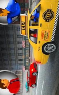 City Taxi Driver Cab Sim 2018 Pick & Drop Game游戏截图3