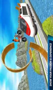 Bike Tricks Train Stunt Impossible Tracks Master游戏截图3