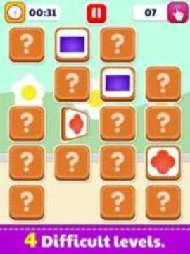 Match Puzzle For Kids - Memory Games Brain Games游戏截图4