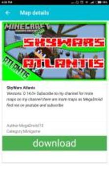 Skywars Maps For Minecraft PE游戏截图1