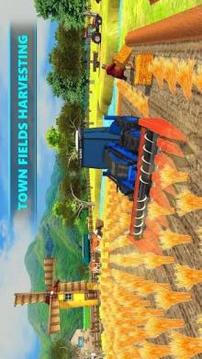 Town Farmer Simulator: Combine Harvester游戏截图3