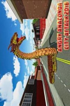 Angry Anaconda City Attack 2018游戏截图1