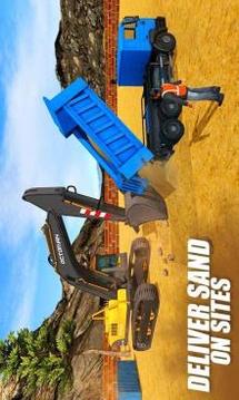 重型挖掘机起重机：建设城市卡车3D游戏截图3