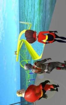 Superhero Incredibles Water Slide Simulation游戏截图4