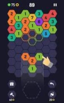 UP 9 - Hexa Puzzle! Merge Numbers to get 9游戏截图5