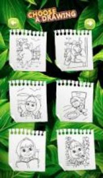 Masha Bear - Masha and The bear Coloring games游戏截图5