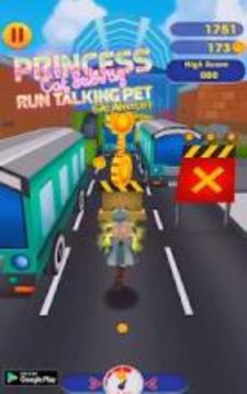 Princess Cat Subway Run Talking Pet Gold Adventure游戏截图4