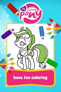 Rainbow Pony Coloring Game游戏截图4