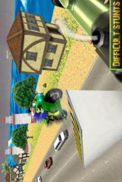 Super Hero Bike Highway Stunts游戏截图3