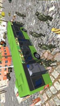 Heavy Duty Bus Game: Army Soldiers Transport 3D游戏截图1