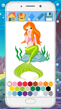 Princess Mermaid Coloring Book - Cut Mermaid 2018游戏截图5