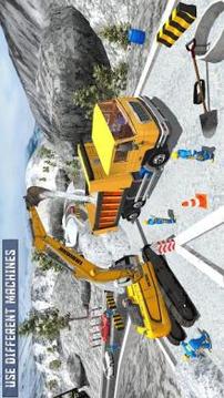 Snow Rescue Excavator 2018游戏截图1