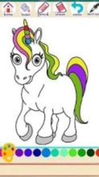 Unicorn Coloring Book Free游戏截图1