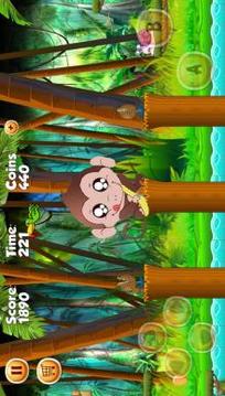 Funky Monkey Course de singe banana游戏截图1