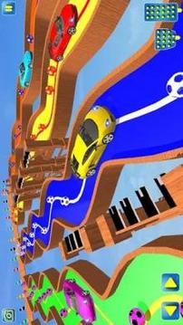 Superheroes Water Slide Colors Car Racing游戏截图3