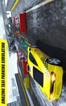 Snow Taxi Parking : Cab Driver Passenger Transport游戏截图4