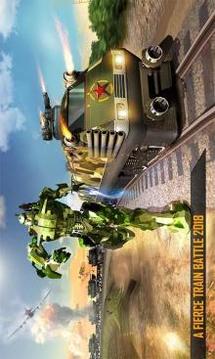 Army Train Shooter : Robot Transformation Game游戏截图4