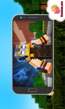 Mod Super Thor Hero MCPE游戏截图3