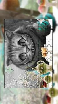 Alice in wonderland games free jigsaw puzzle游戏截图2