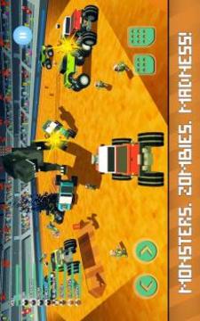 Blocky Derby: Monsters Arena游戏截图3