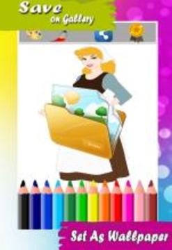 Coloring Book For Cinderella Story游戏截图3