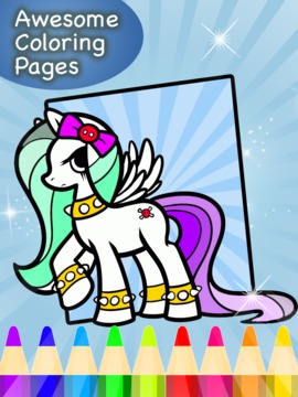 my pony coloring little rainbow fans游戏截图5