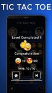 Free Emoji - Tic Tac Toe游戏截图1