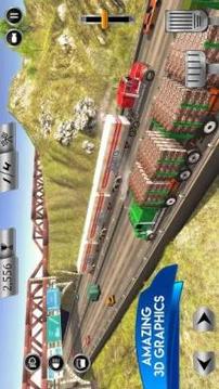 Big Truck Simulator 2018: USA Road Train Trailer游戏截图4