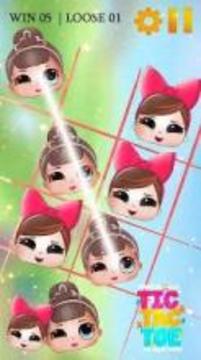 Surprise Dolls Tic Tac Toe Lol Brain Puzzle游戏截图3