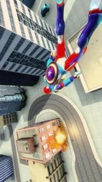 Iron Captain Superhero Rescue Flying City游戏截图2