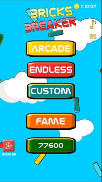 Bricks Breaker - Gravity游戏截图1