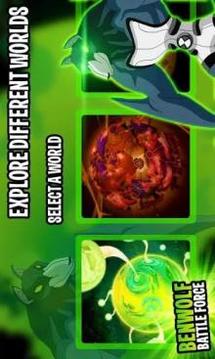 Ben Alien Benwolf: Battle Force游戏截图1