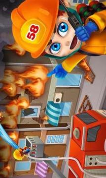 Super Kids Fireman Rescue Game游戏截图1