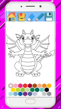 Dragon Coloring Book - Coloring Dragon 2018游戏截图3