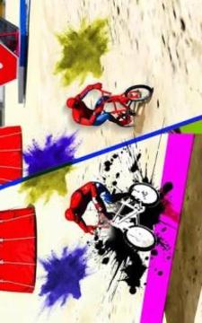 Superhero Bmx Racing Stunt: Mtb Bicycle Race Game游戏截图4