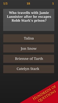 Trivia for Game of Thrones游戏截图1
