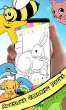 Coloring Book : Bunny Pages游戏截图3
