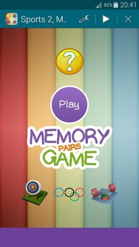 Sports 2, Memory Game (Pairs)游戏截图1