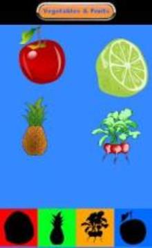 Vegetables Fruits Puzzles FREE游戏截图2