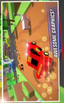 Crossy Brakes - Blocky Driving Game游戏截图1