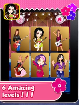 Rockstar Girl Dressup游戏截图2