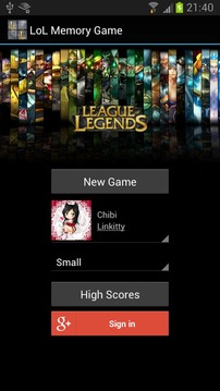 League of Legends Memory Game游戏截图1