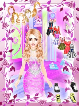 Doll House Fashion - Makeup & Dressup Salon游戏截图2