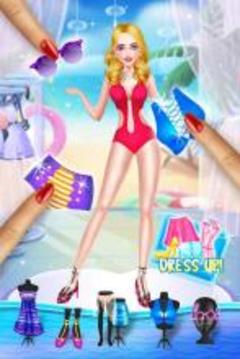 New Year Beach Party Fashion Doll Salon游戏截图3